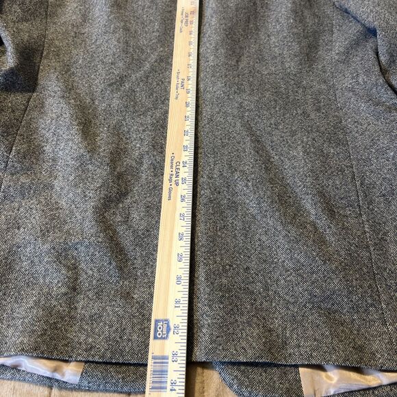 Stafford Blazer Jacket Mens 48 Long Brown Wool Tweed Elbow Patch Classic Preppy - Picture 12 of 15